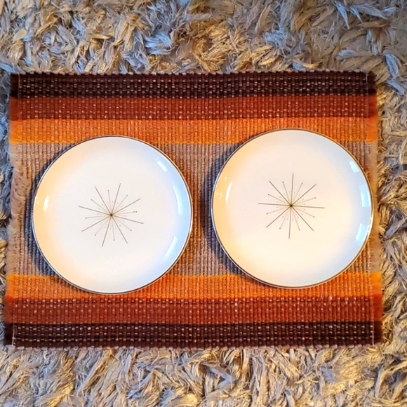 Vintage Set of 4 Homer Laughlin Modern star plates - Picture 7 of 10